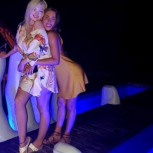 Mustard yellow shift dress